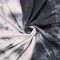 Black-Gray Rayon Tie Dye Printed Challis Woven Fabric By the Yard